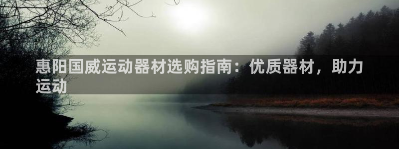 意昂体育3软件：惠阳国威运动器材选购指南：优质器材，