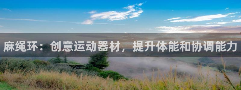 意昂3代理：麻绳环：创意运动器材，提升体能和协调能力