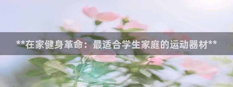意昂3官网：**在家健身革命：最适合学生家庭的运动器