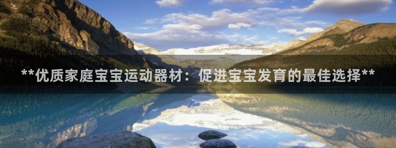 意昂体育3招商：**优质家庭宝宝运动器材：促进宝宝发
