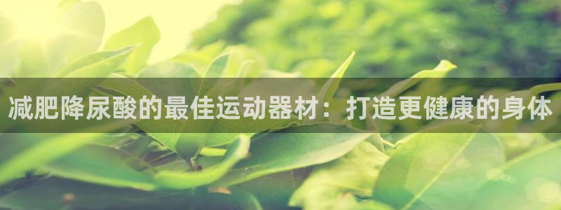 意昂3娱乐网站：减肥降尿酸的最佳运动器材：打造更健康