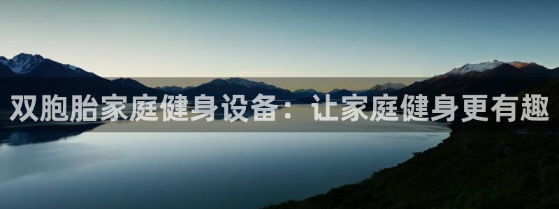 意昂体育3平台注册流程图：双胞胎家庭健身设备：让家庭