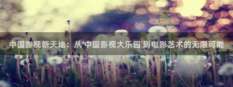 殇情私人影院：中国影视新天地：从\'中国影视大乐园\'到电影艺术的无限可能
